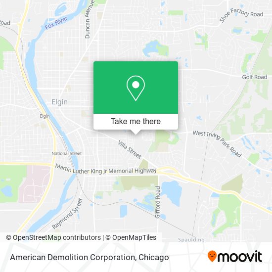 American Demolition Corporation map