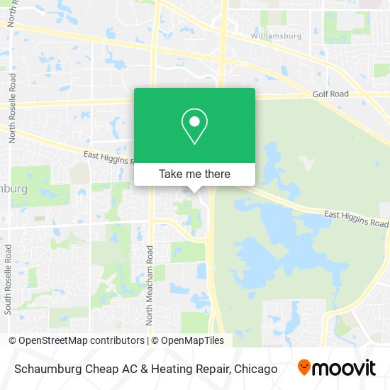 Schaumburg Cheap AC & Heating Repair map