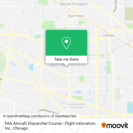 Mapa de FAA Aircraft Dispatcher Course - Flight Innovation, Inc.