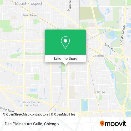 Des Plaines Art Guild map