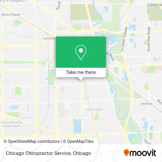Chicago Chiropractor Service map