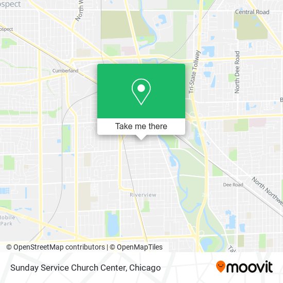 Sunday Service Church Center map