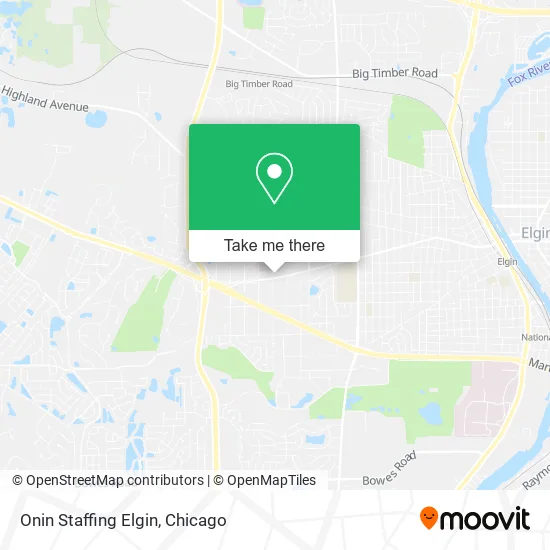 Onin Staffing Elgin map