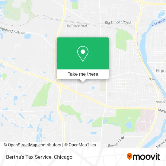 Bertha's Tax Service map