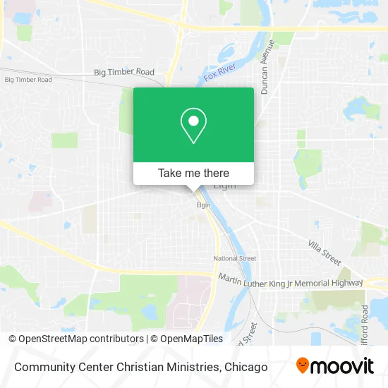 Community Center Christian Ministries map