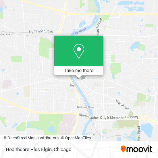 Healthcare Plus Elgin map