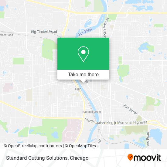Standard Cutting Solutions map