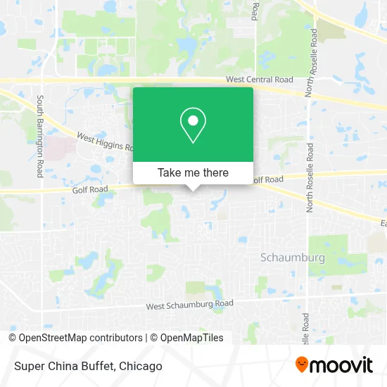 Super China Buffet map