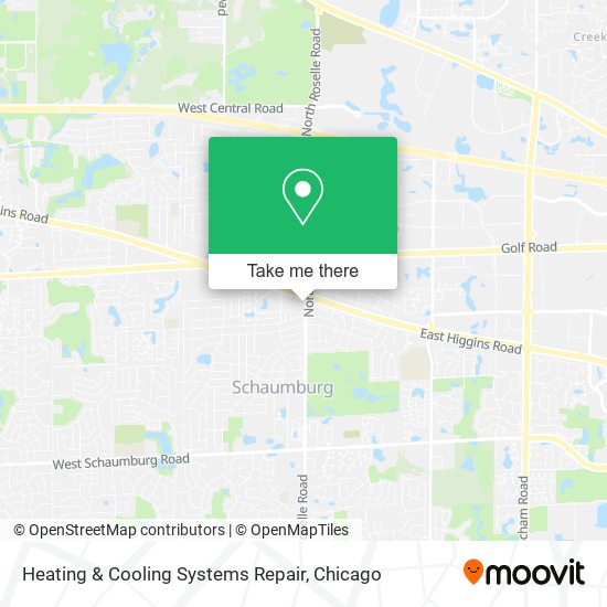 Heating & Cooling Systems Repair map