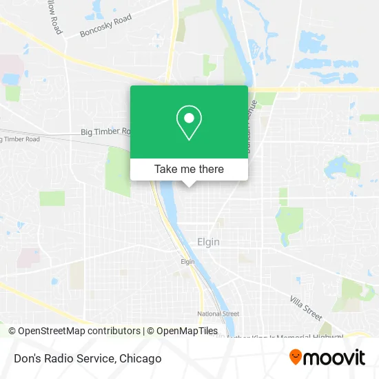 Don's Radio Service map