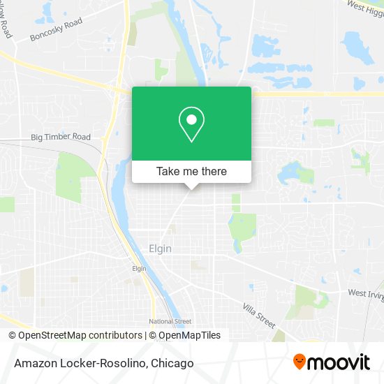 Mapa de Amazon Locker-Rosolino