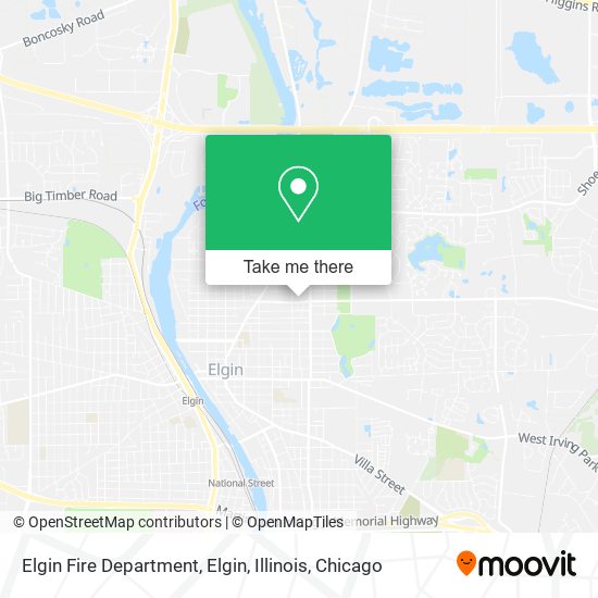 Mapa de Elgin Fire Department, Elgin, Illinois