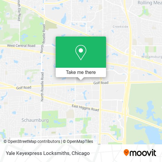 Yale Keyexpress Locksmiths map