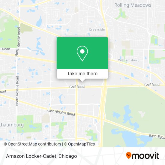 Amazon Locker-Cadet map