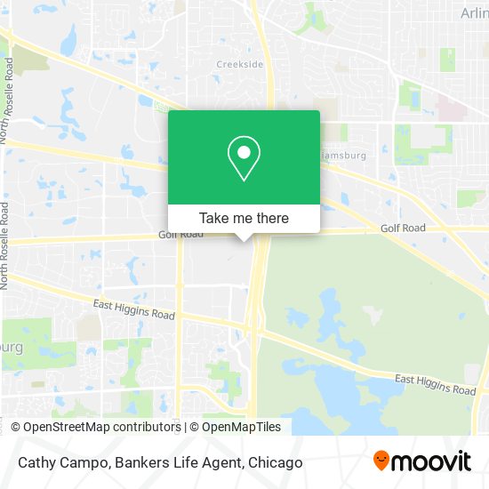 Cathy Campo, Bankers Life Agent map