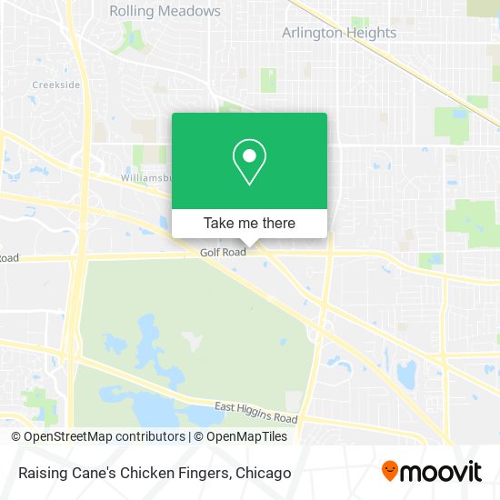 Raising Cane's Chicken Fingers map