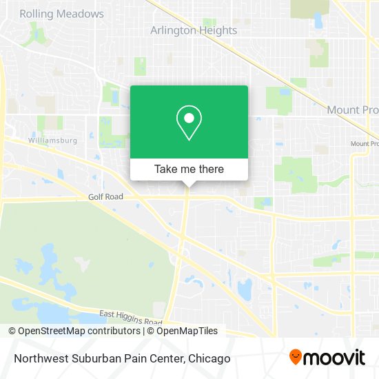 Northwest Suburban Pain Center map