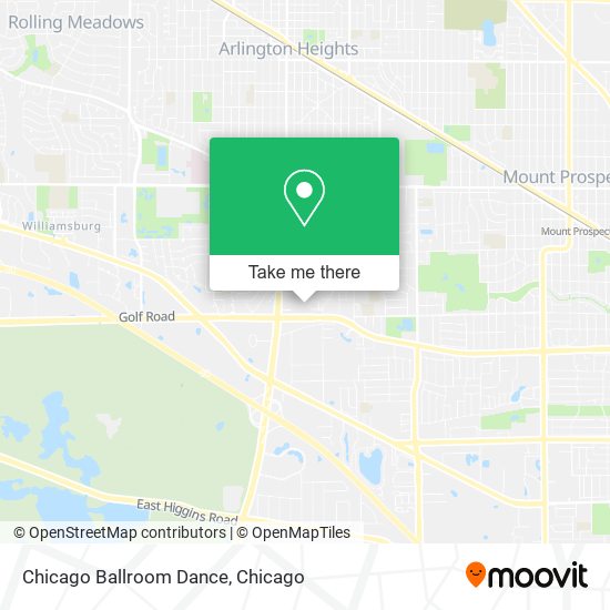 Chicago Ballroom Dance map