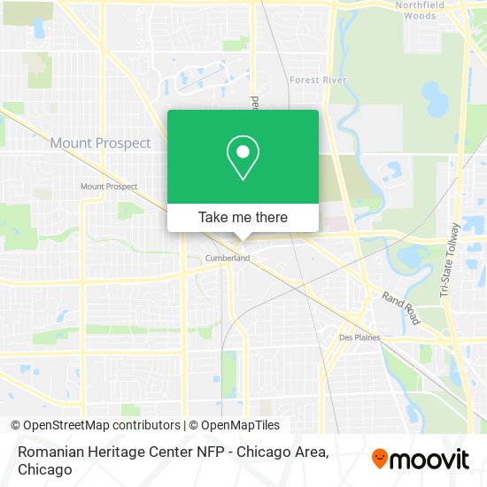 Romanian Heritage Center NFP - Chicago Area map