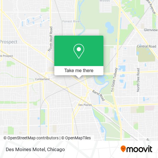 Des Moines Motel map