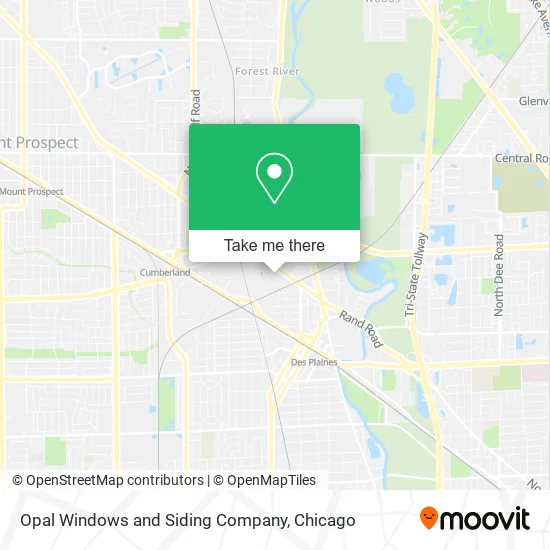 Opal Windows and Siding Company map