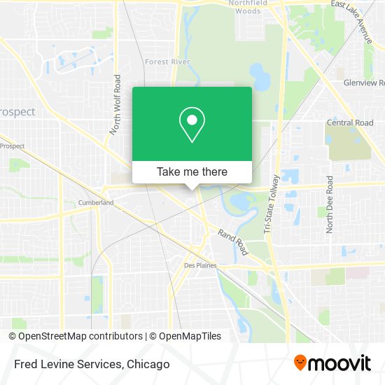 Fred Levine Services map