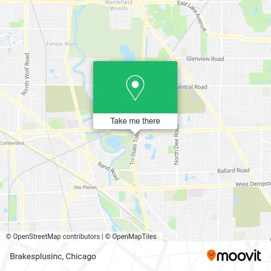 Brakesplusinc map
