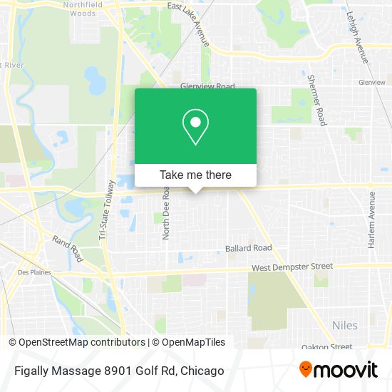 Mapa de Figally Massage 8901 Golf Rd