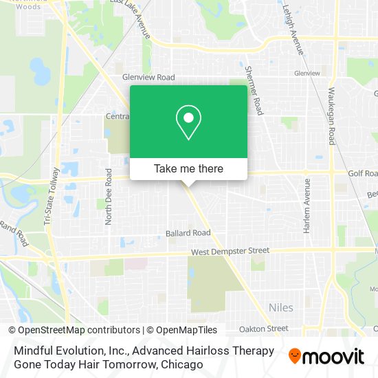 Mapa de Mindful Evolution, Inc., Advanced Hairloss Therapy Gone Today Hair Tomorrow