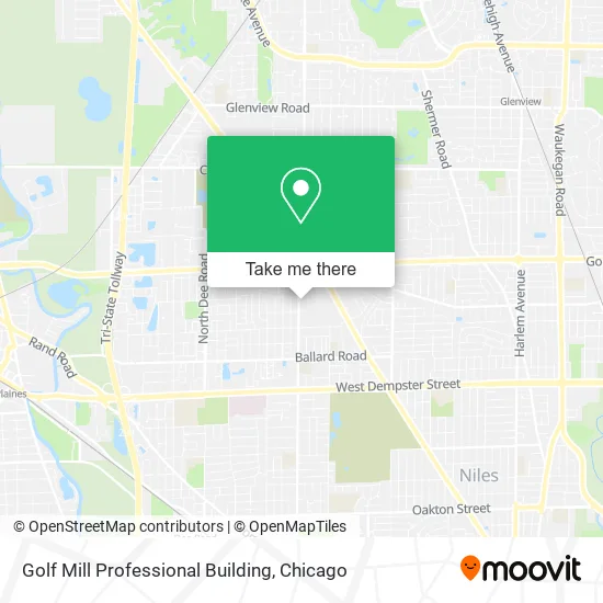 Golf Mill Professional Building map