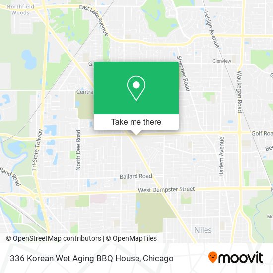 Mapa de 336 Korean Wet Aging BBQ House