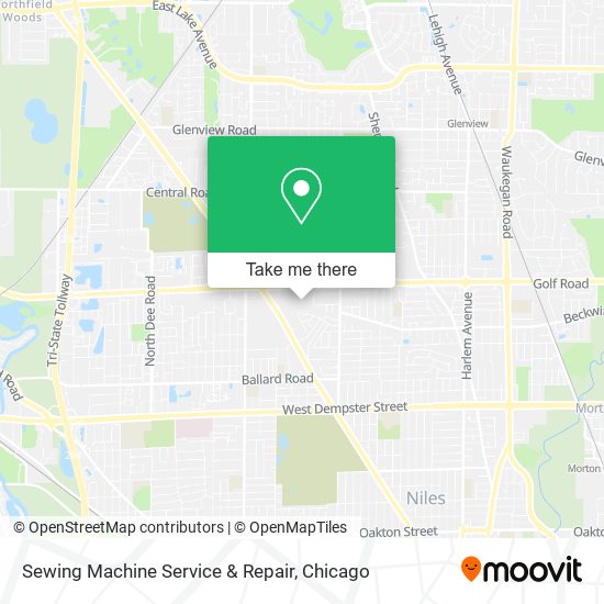 Sewing Machine Service & Repair map