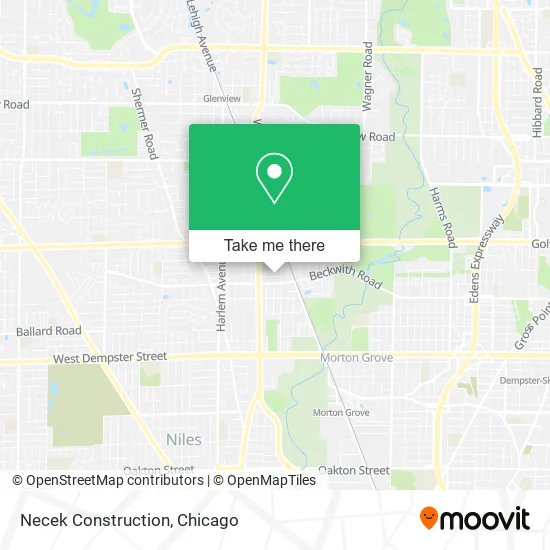 Necek Construction map