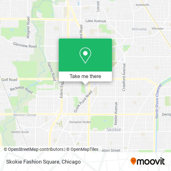 Mapa de Skokie Fashion Square