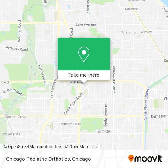 Chicago Pediatric Orthotics map