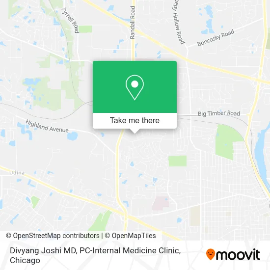 Divyang Joshi MD, PC-Internal Medicine Clinic map