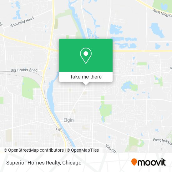 Superior Homes Realty map