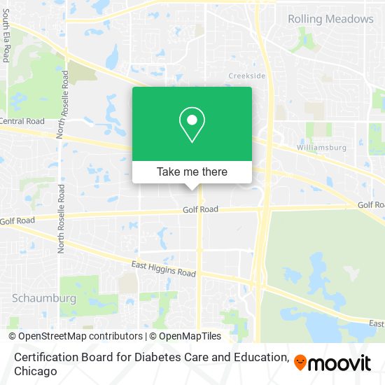 Mapa de Certification Board for Diabetes Care and Education