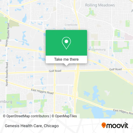 Genesis Health Care map