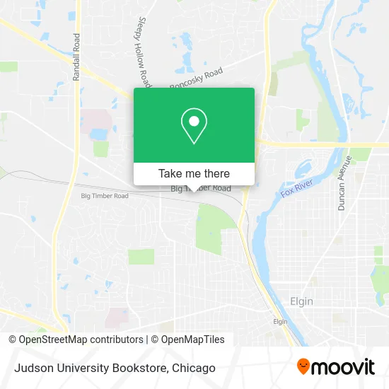 Judson University Bookstore map