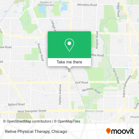 Relive Physical Therapy map