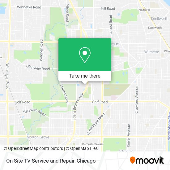 Mapa de On Site TV Service and Repair