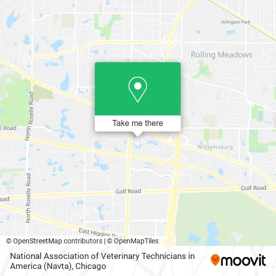 Mapa de National Association of Veterinary Technicians in America (Navta)