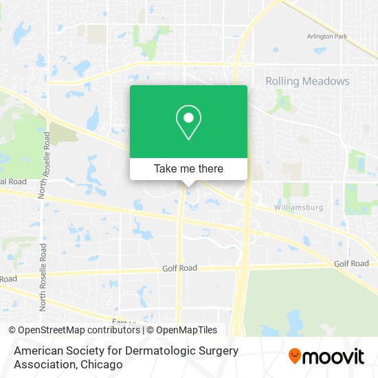 Mapa de American Society for Dermatologic Surgery Association