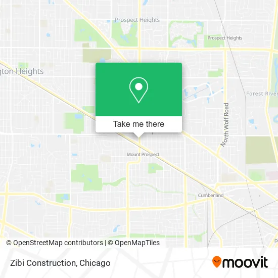 Zibi Construction map