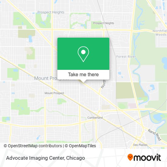 Advocate Imaging Center map