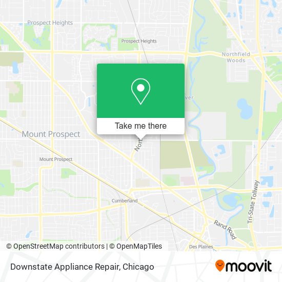 Downstate Appliance Repair map