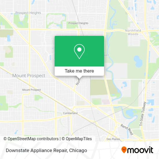 Downstate Appliance Repair map