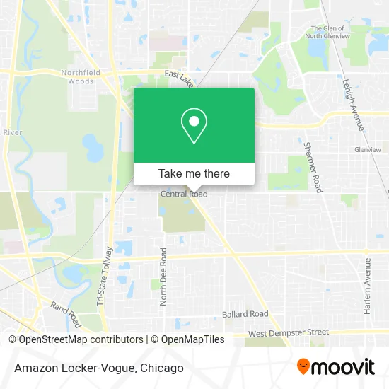 Amazon Locker-Vogue map