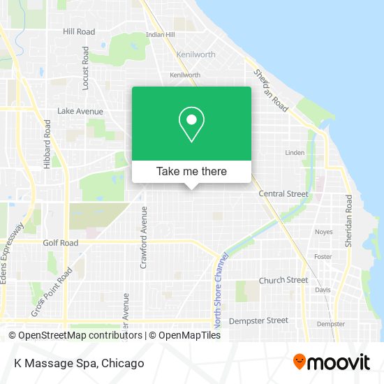 K Massage Spa map